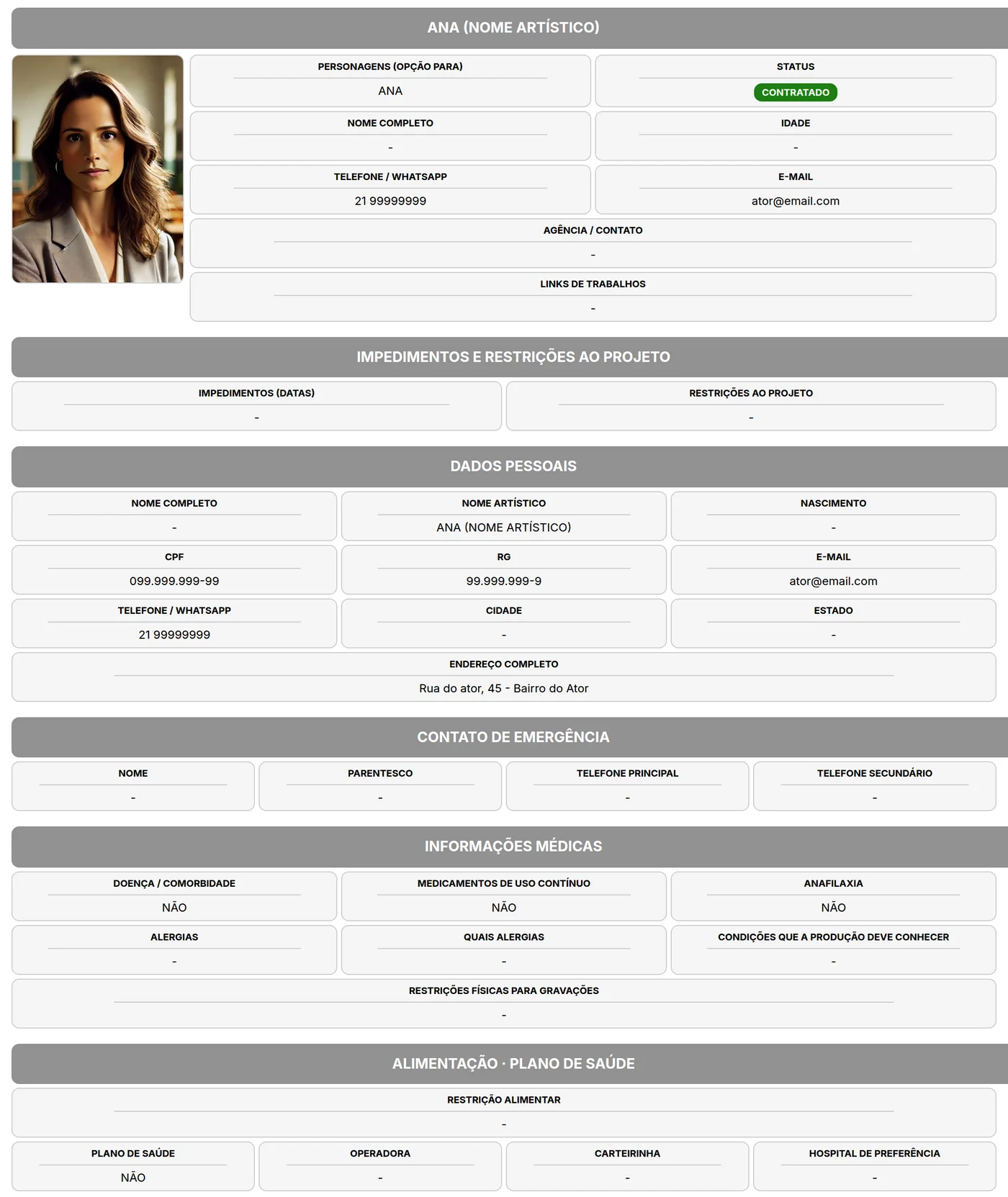 Ficha de elenco