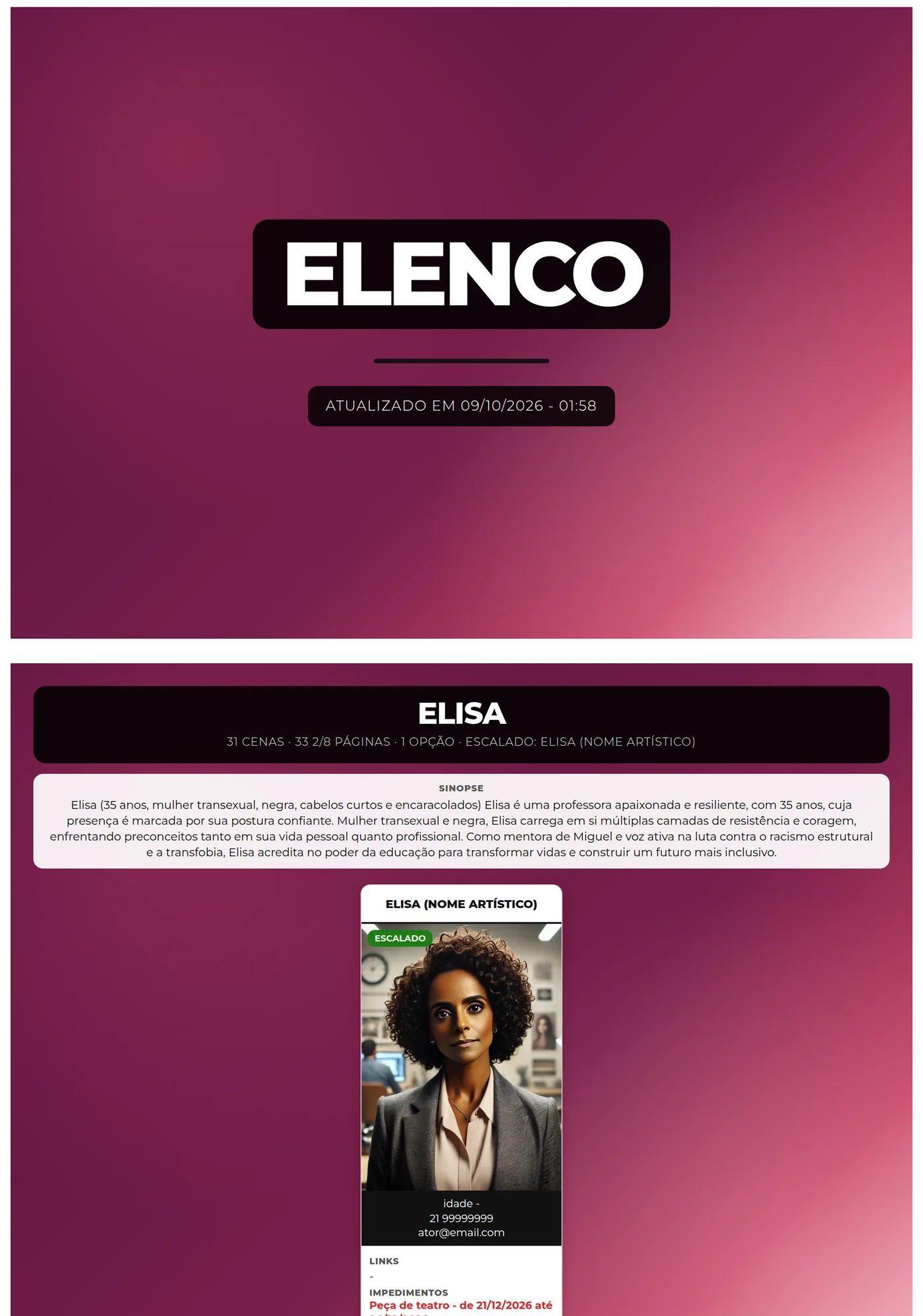 Prancha de elenco